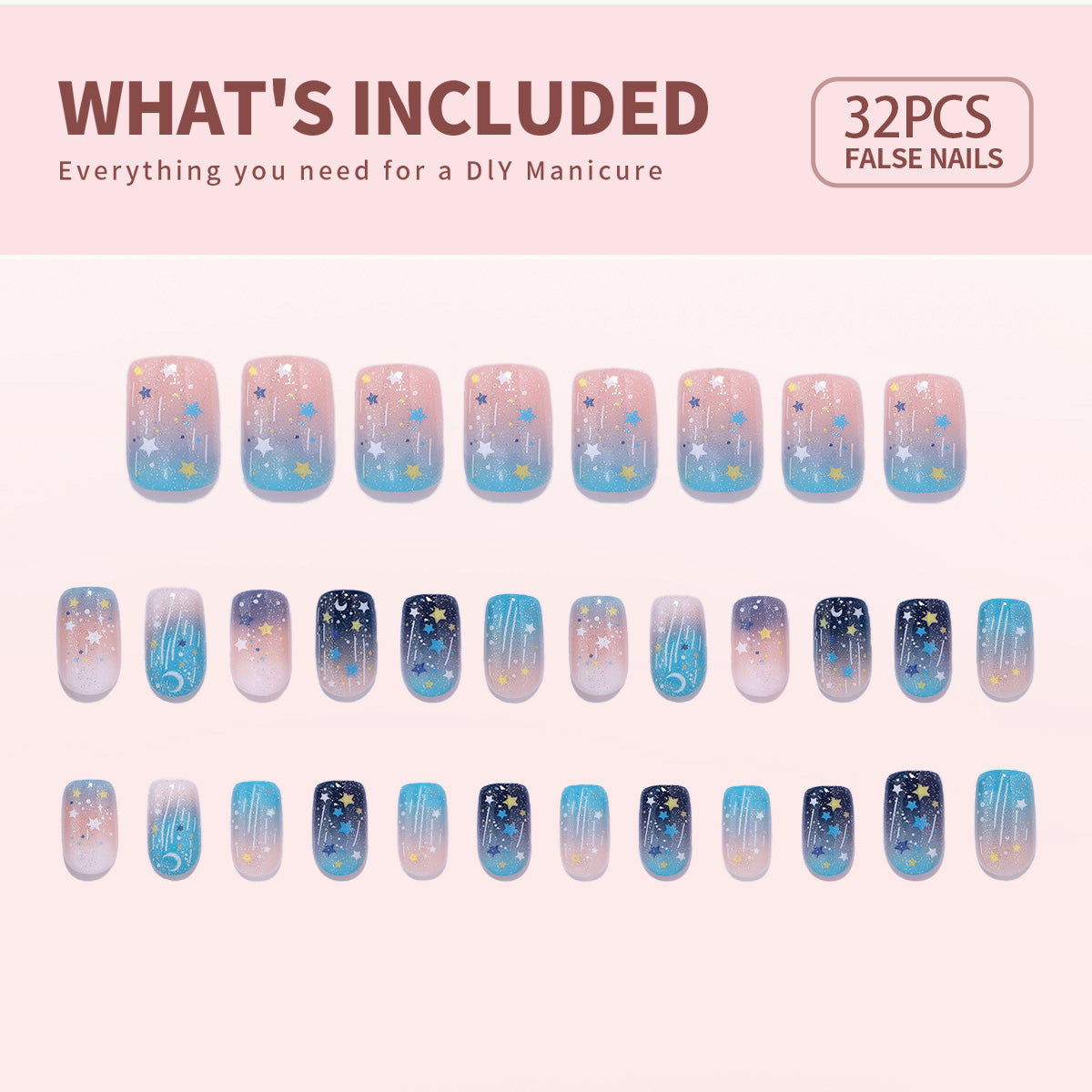 Sale Gel Press On Nail 16 Sizes-32 Pcs Kit X004MHLCDR