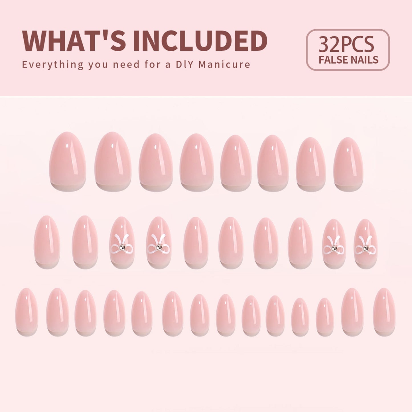 Gel Press On Nails 16 Sizes-32 Pcs Kit X004PR9OUH