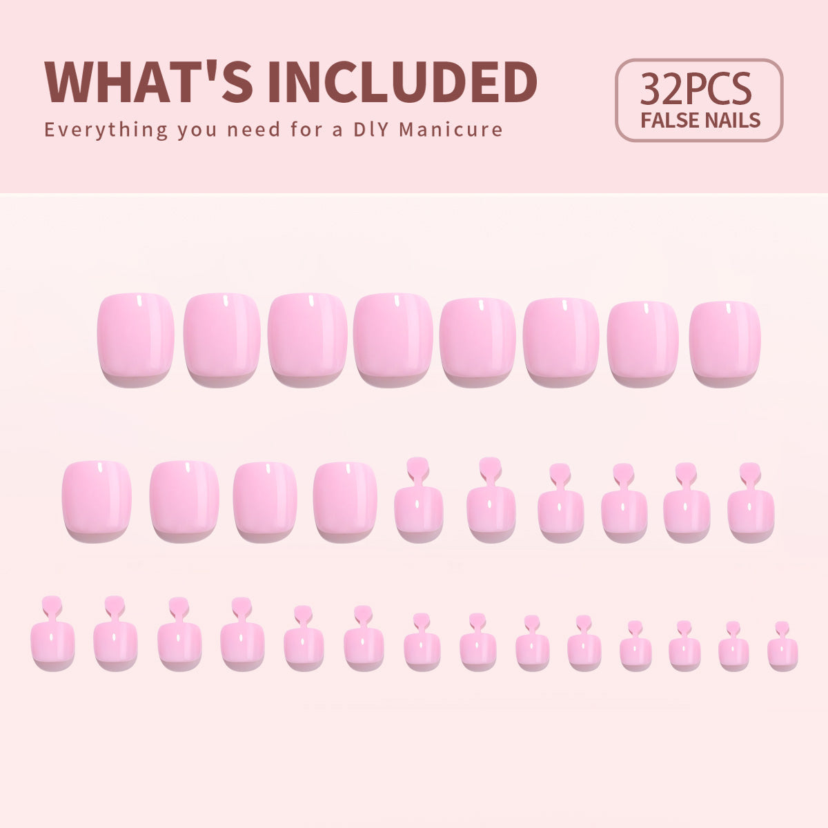 Mani & Pedi Toe Press-On Set X004PS4TPB-z