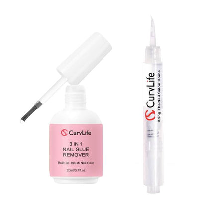 Semi-solid glue New Upgrade Super Strong Quick drying with remover kit for nails