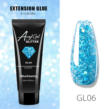nails Extension Gel sequin color Seq-06