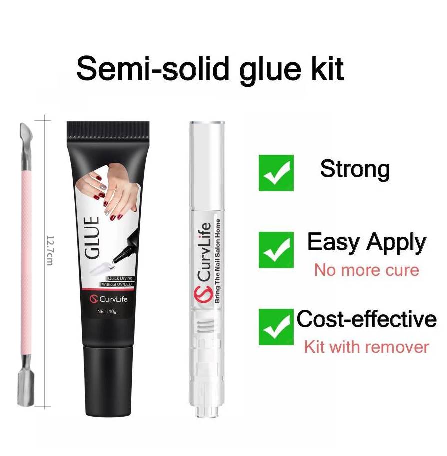 2g × 5pcs Semi-Solid Nail Glue Kit