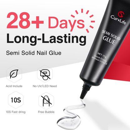 2g × 5pcs Semi-Solid Nail Glue Kit