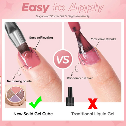 4 Colors Solid Nail Gel D-01
