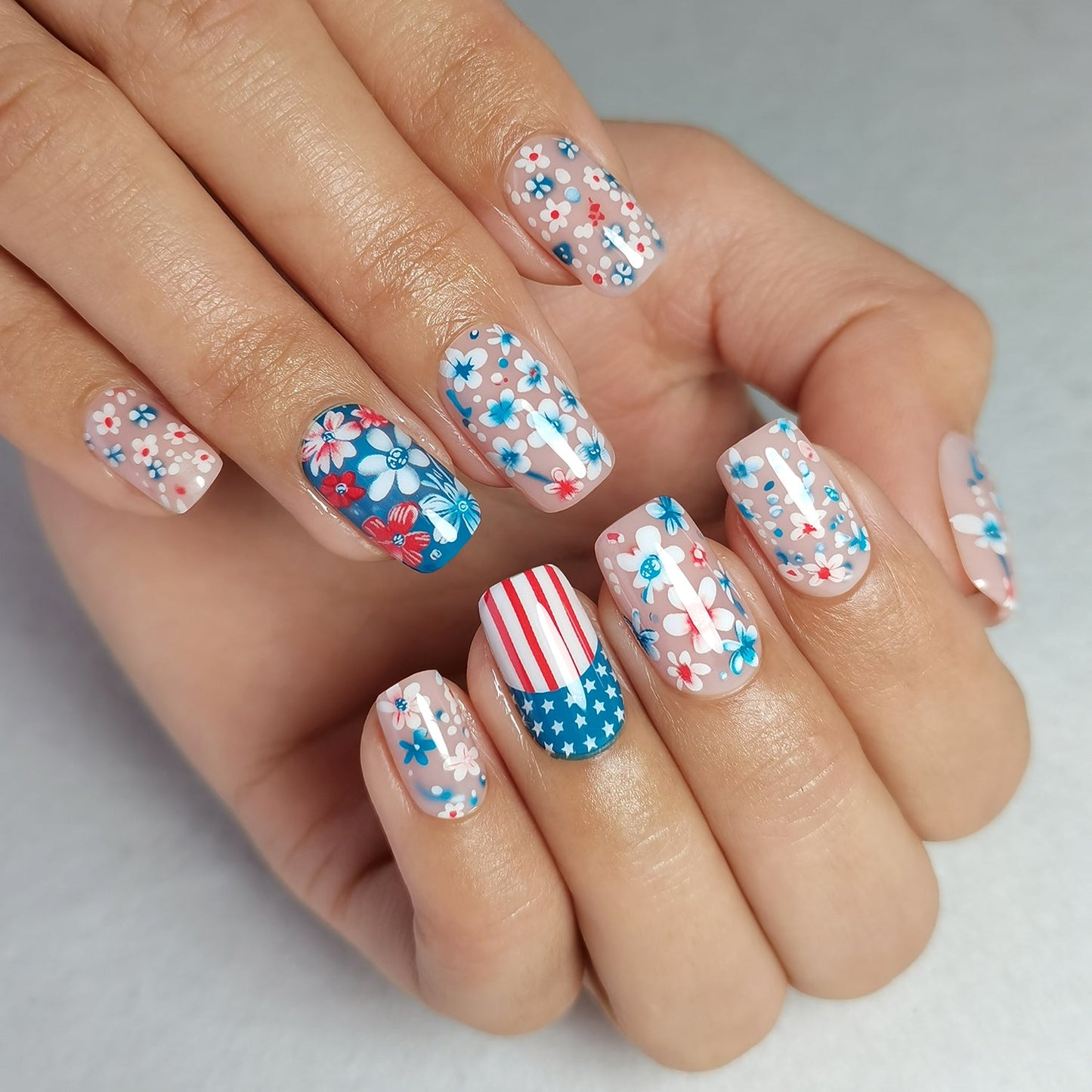Sale Gel Press On Nails 16 Sizes-32 Pcs Kit X004MHE0AT