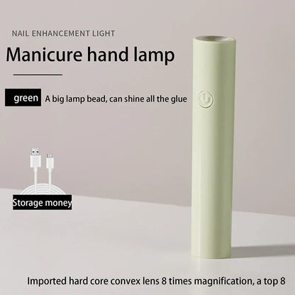 1pc Handheld Portable Mini Nails Dryer UV Cure Lamp