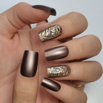 Gel Press On Nails 16 Sizes-32 Pcs Kit DK-24103
