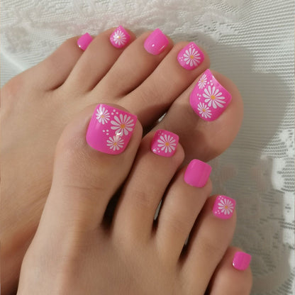 Press On Toe nails Set 24 Pcs-12 Sizes /set XNT150
