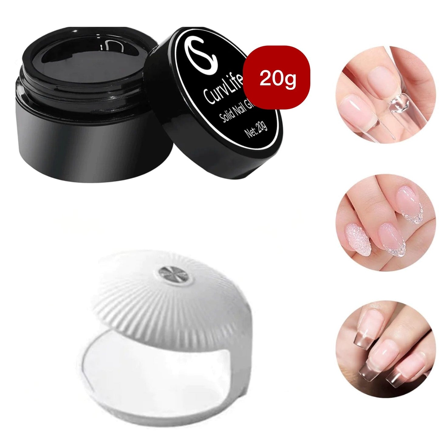 Solid Nail Gel Glue For Nail Tips and press on nail nail glue