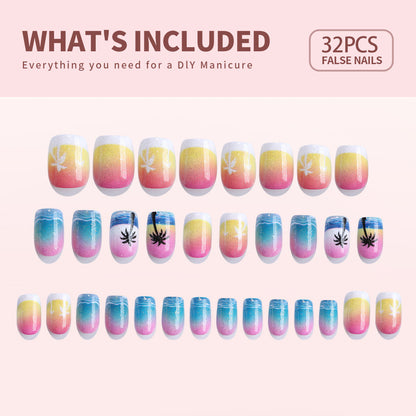 Gel Press On Nails 16 Sizes-32 Pcs Kit X004O3C409-