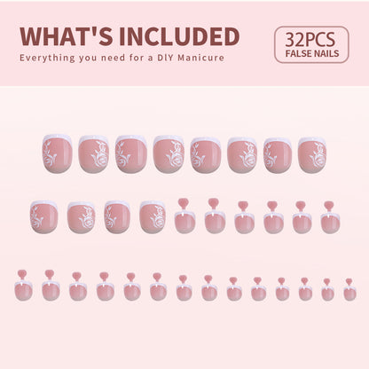 32 Pcs-16 Sizes Kit Press On Toe nails X004Q1O3XF