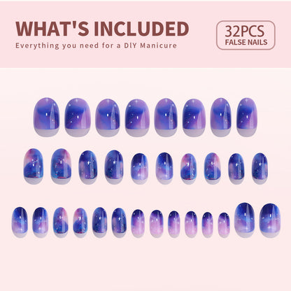 Gel Press On Nails 16 Sizes-32 Pcs Kit X004Q1NUMP