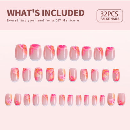 Gel Press On Nails 16 Sizes-32 Pcs Kit X004OJFCJD