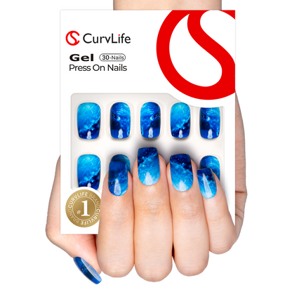 Gel Press On Nails 16 Sizes-32 Pcs Kit X004O2YY03