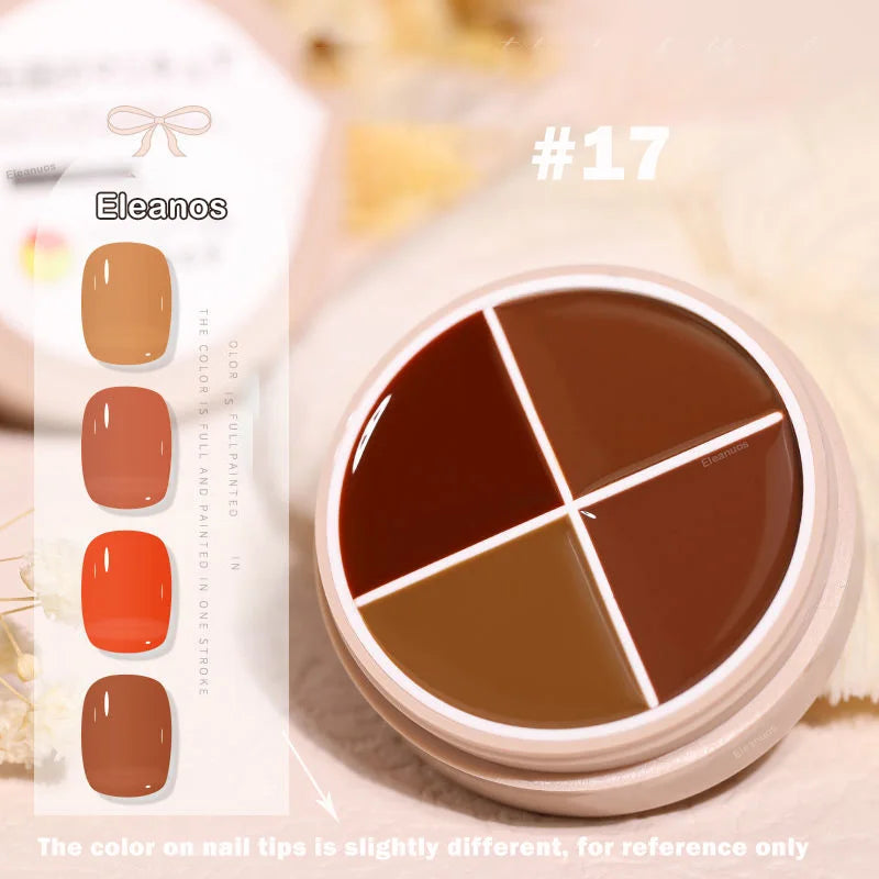 4 Colors Solid Nail Gel color17