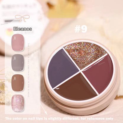 4 Colors Solid Nail Gel color9
