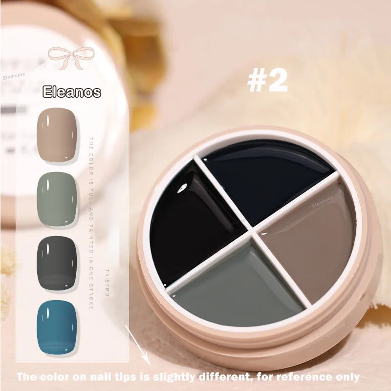 4 Colors Solid Nail Gel color2