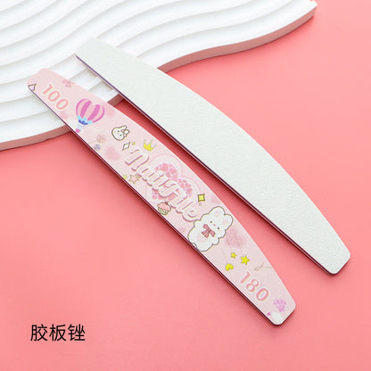 7 PCS Nail File Set - Includes 100/180. 180/240. 80/80. 120/150 Grit Files for Manicures