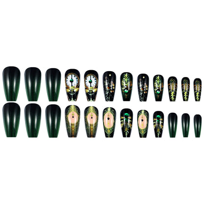 24pcs/Set Press On Nails BKS3141