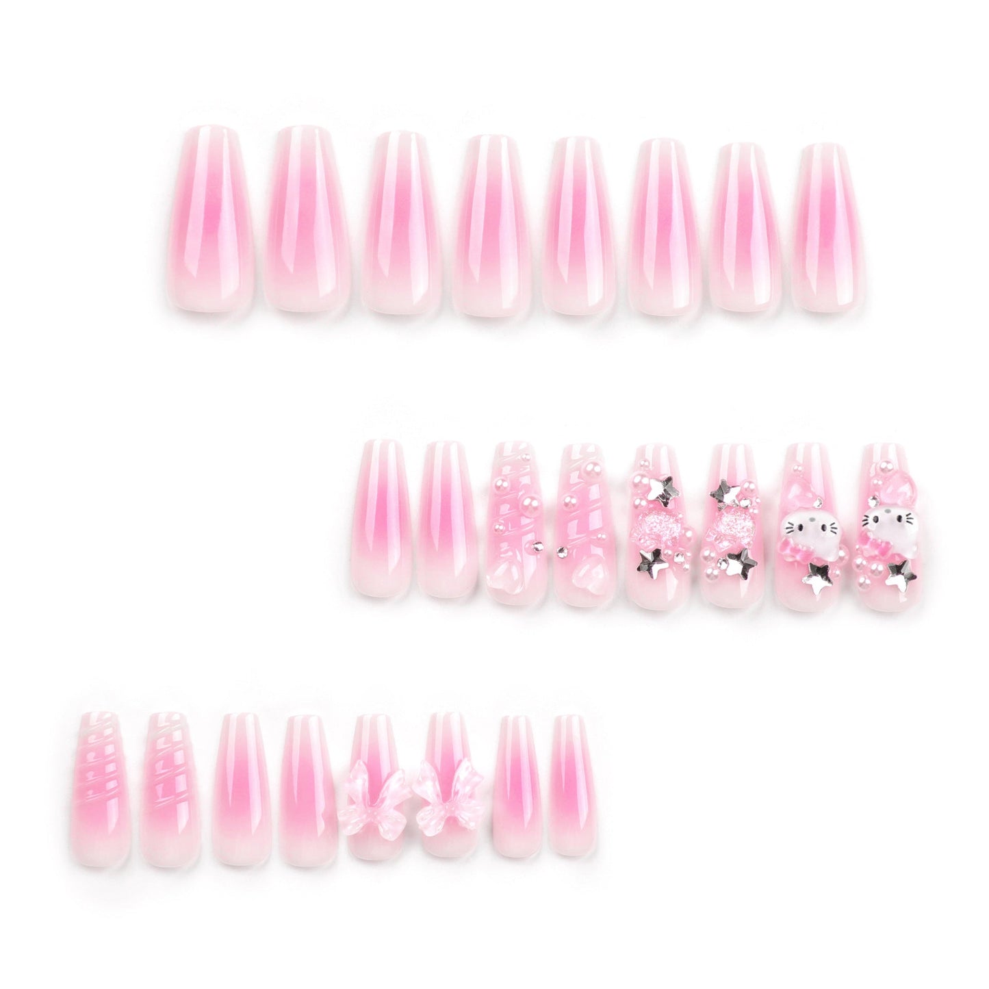 24pcs/Set Press On Nails JP2825