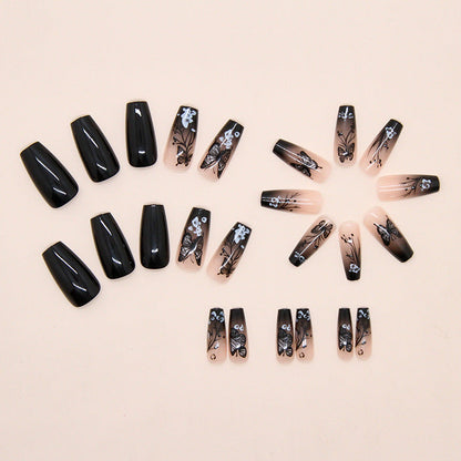 24pcs/Set Press On Nail W1898
