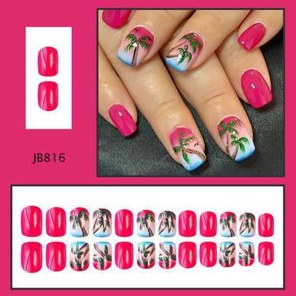 24pcs/Set Press On Nail JB816