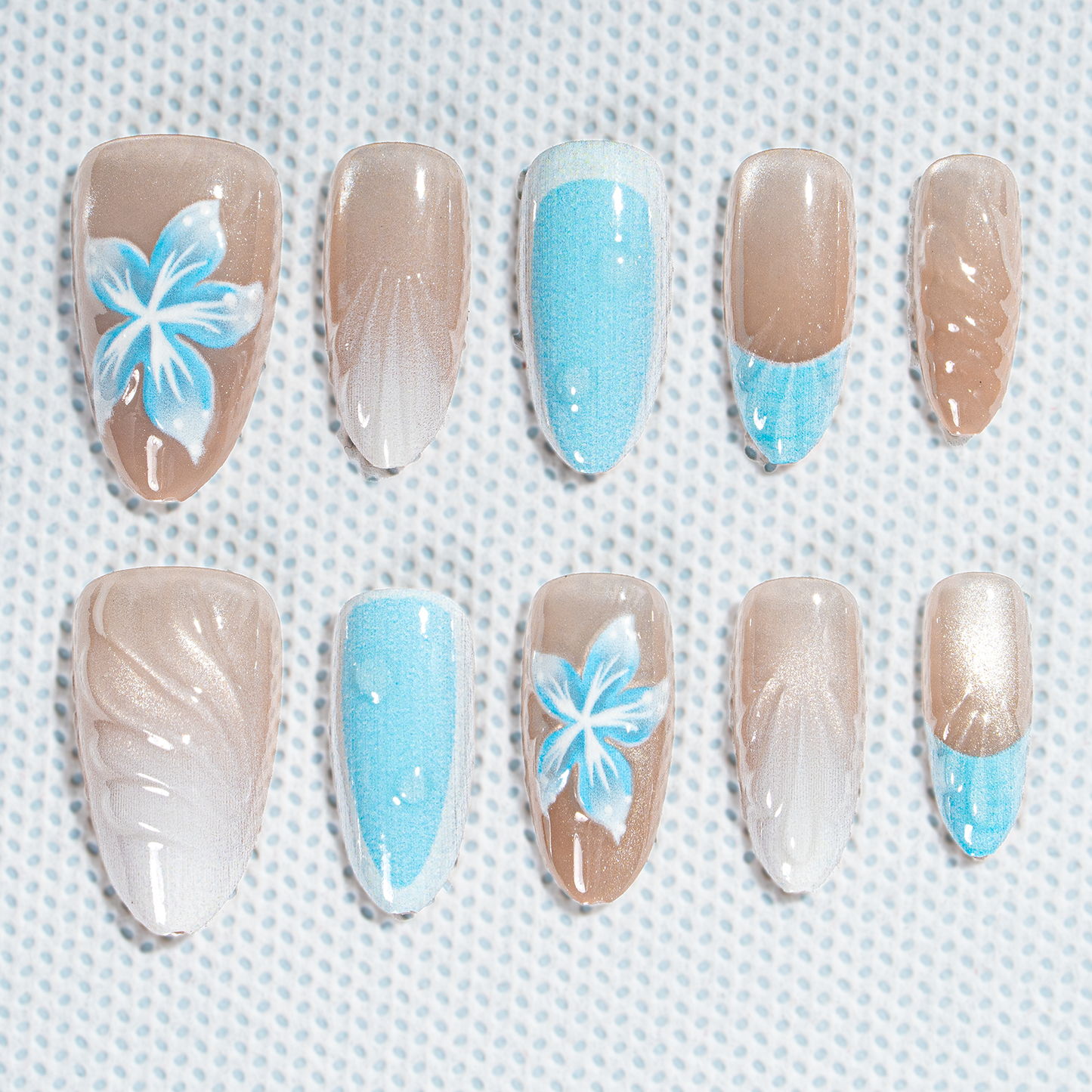 Sale 15 Sizes-30 Pcs 3D Press On nails tk3d11