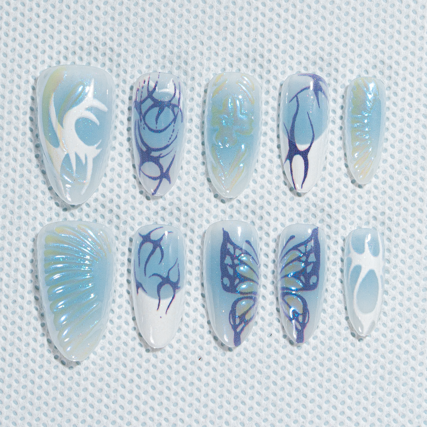 Sale 15 Sizes-30 Pcs 3D Press On nails tk3d03