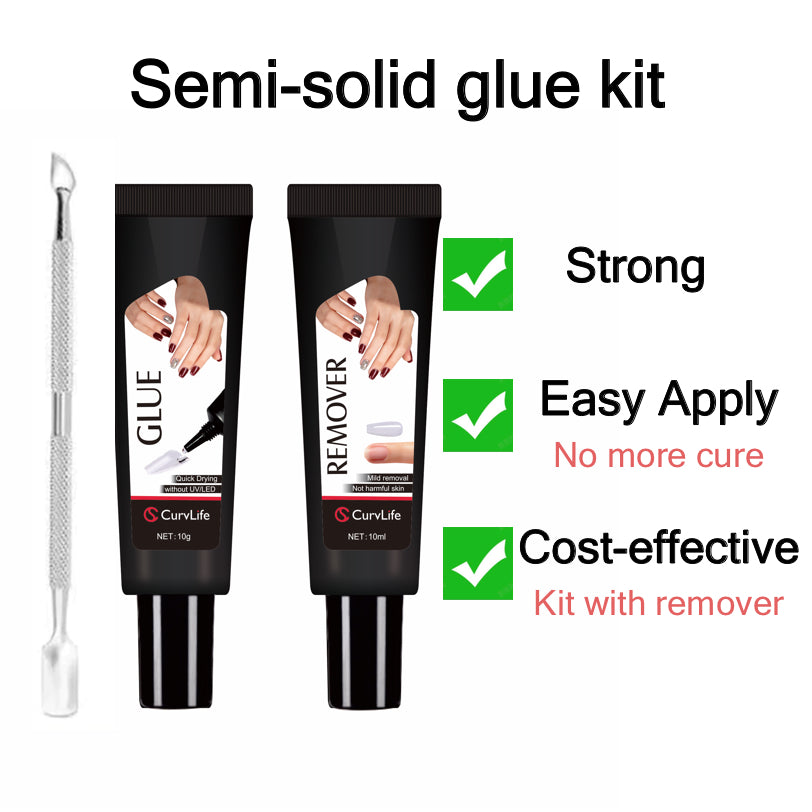 2g × 5pcs Semi-Solid Nail Glue Kit