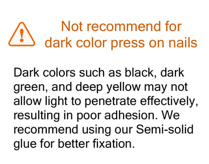 30g Toothpaste Solid Nail Glue Need Light Cured(Not recommend for dark color)for press on nails