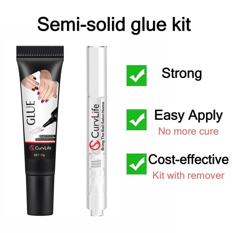 2g × 5pcs Semi-Solid Nail Glue Kit