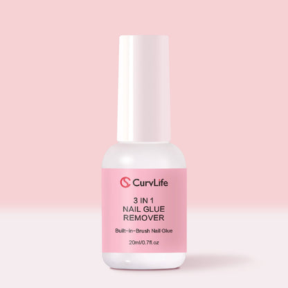 Curvlife Click & Remove Pen for Multi-functional 5ml Press on Nail Glue